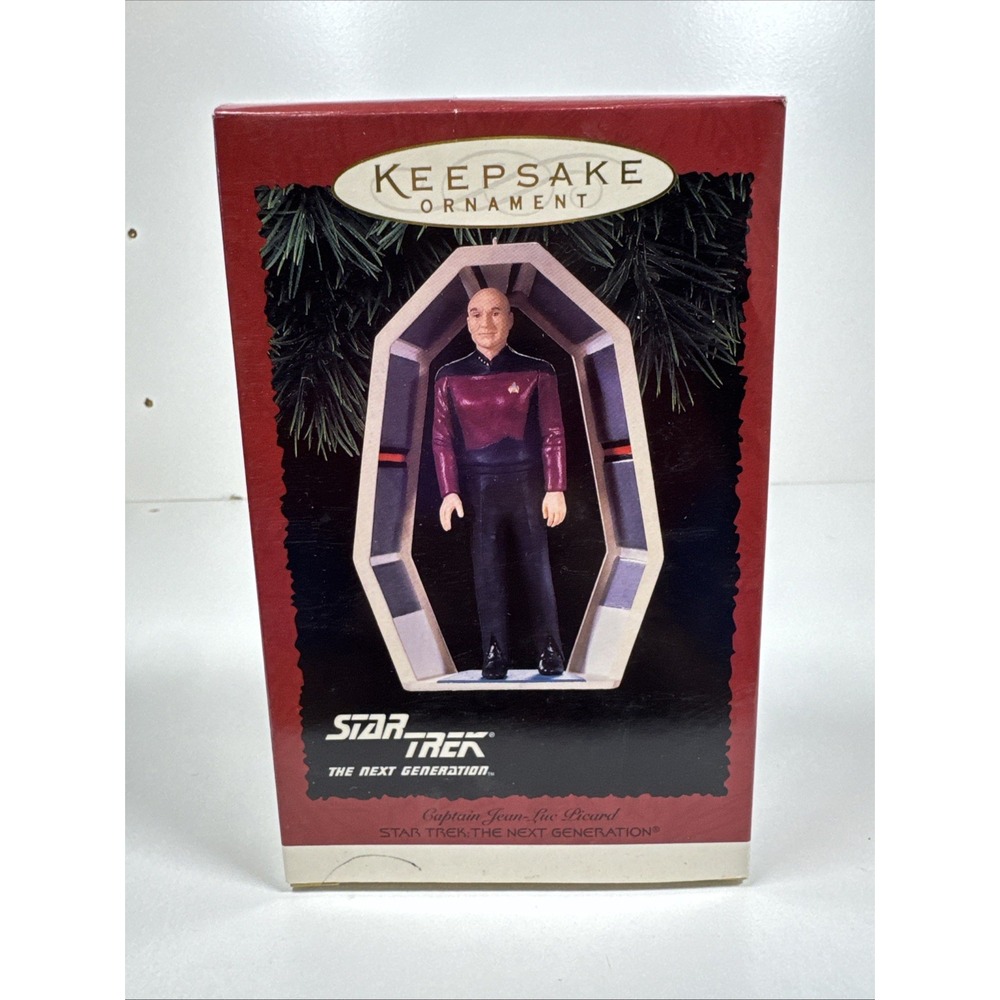 Hallmark Keepsake Star Trek TNG Captain Jean-Luc Picard Christmas Tree Ornament